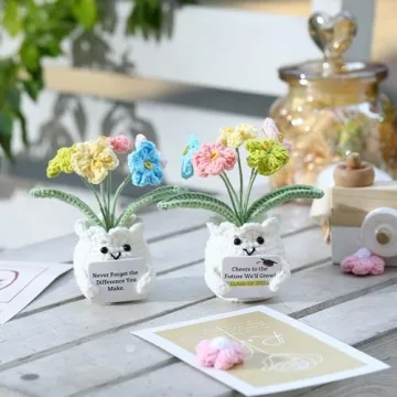 YOOJEE Emotional Support Crochet Flowers - Uplifting Gift