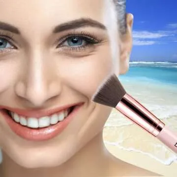 2 Pack Self Tanning Mitt Applicator Kit Set, Self Tanning Glove and Self Tanner Flat Top Brush, Tan Applicator for Sunless Self Tan (Black)