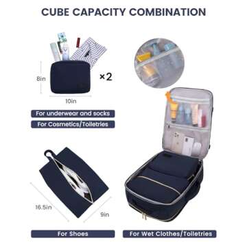 LOVEVOOK 40L Travel Backpack - Airline Approved, Versatile Pack