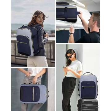 LOVEVOOK 40L Travel Backpack - Airline Approved, Versatile Pack