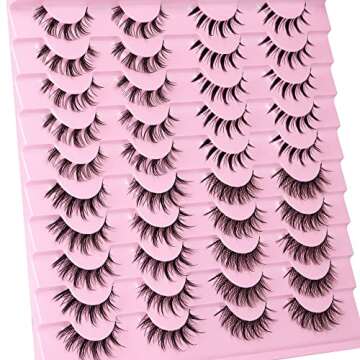 Manga Lashes 20 Pairs Vegan False Eyelashes for All Occasions