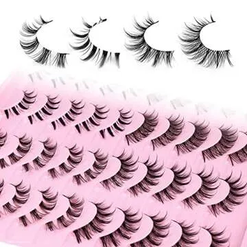 Manga Lashes 20 Pairs Vegan False Eyelashes for All Occasions