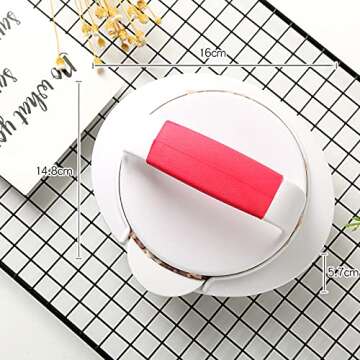 LBLWJD Burger Press Hamburger Press Patty Maker Mold Perfectly for Hamburger Patties, Regular Beef Burger, Non Stick Kitchen Barbecue Tool Grilling Accessories (White)