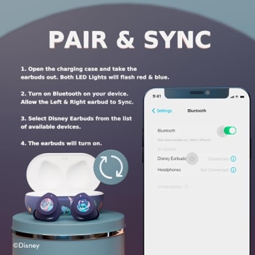 Lilo and Stitch Bluetooth Earbuds with Charging Case