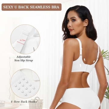 OEAK Wireless Push Up Bra Comfortable Support for Women