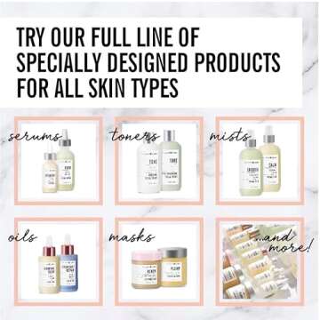 VALJEAN LABS Morning Glow Facial Oil, Vitamin C & Squalane, All Skin Types, Hydrating & Brightening, 1.83 Fl Oz