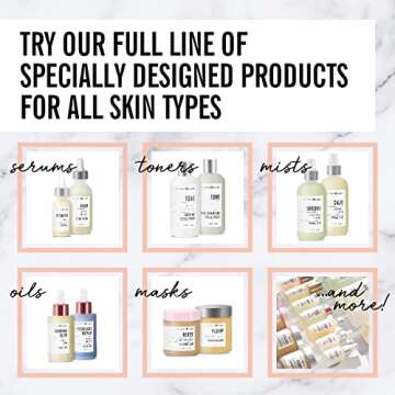 VALJEAN LABS Morning Glow Facial Oil, Vitamin C & Squalane, All Skin Types, Hydrating & Brightening, 1.83 Fl Oz