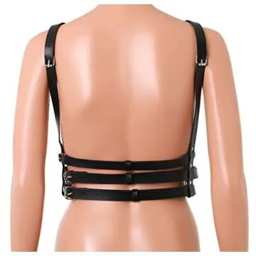 Fstrend Punk Leather Body Chain for Women - Stylish Accessory