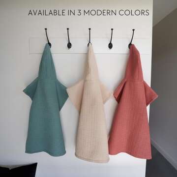 ZICOTO Soft Hooded Beach Towel for Kids - Cute Towel for Babies and Toddler Made of Waffle Cotton - Perfect Lightweight and Absorbent for Bath, Beach, Pool