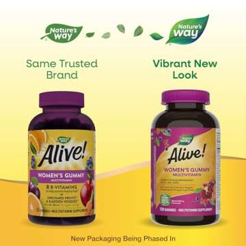 Nature's Way Alive! Women's Daily Gummy Multivitamins - 16 Essential Vitamins for Energy & Wellness