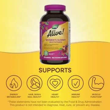 Nature's Way Alive! Women's Gummy Multivitamins for Vitality