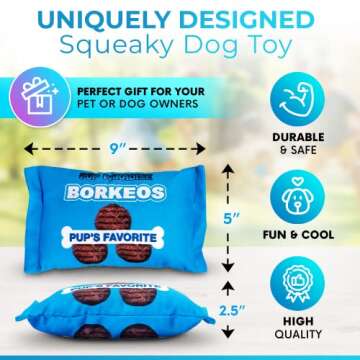 PUP PARADISE - Funny Novelty Dog Toys - Dog Toys for Small Large Dogs, Cute Dog Gifts for Dog Birthd...