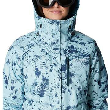 Columbia Women's Whirlibird IV Interchange Jacket, Aqua Haze Flurries Print, Medium