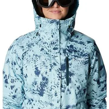Columbia Women's Whirlibird IV Interchange Jacket, Aqua Haze Flurries Print, Medium