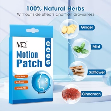 MQ Motion Sickness Patches for Travel, 20 Count