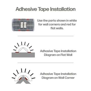 PoshGroom Cat Self Groomer, 2 Pack Wall Corner Scratchers with Catnip Soft Cat Brushes Self-Grooming Massage Comb for Long Short Fur Kitten Indoor Cats