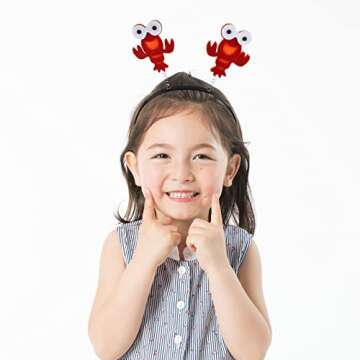 Amosfun Cute Red Crab Hair Hoop for Parties and Events