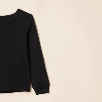 Toddler Boys' Thermal Underwear Set - Cozy Black Basics