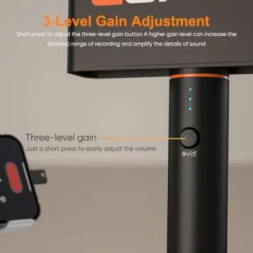 COMICA Revo S Wireless Handheld Microphone, Professional Handheld Interview Microphone for iPhone, USB Type C Android Phones, Laptops, PC, Reporter Mic for Content Creators, Interviews, Reporting