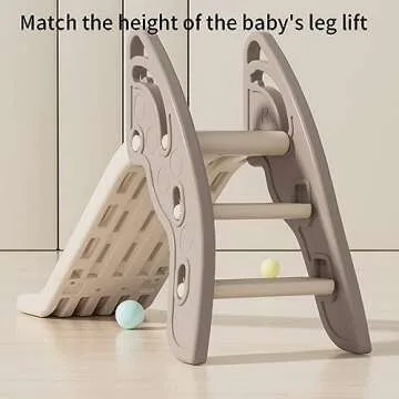 Toddler Slide Large Play Climber Slide PlaySet with Extra Long Slipping Slope Indoor Slide Kids Slide Toddler Playground Toddler Slide Outdoor Toys for Toddlers (Brown)