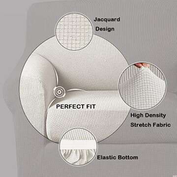 Stylish Turquoize Chair Cover for Living Room Protection