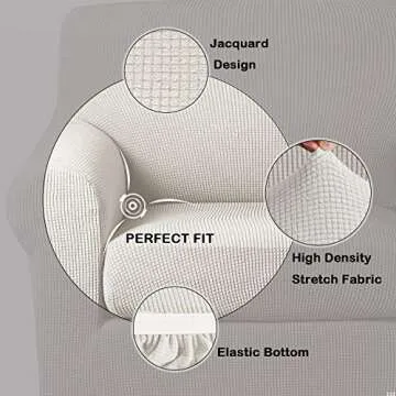 Stylish Turquoize Chair Cover for Living Room Protection