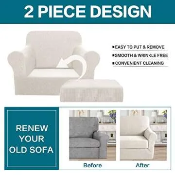 Stylish Turquoize Chair Cover for Living Room Protection