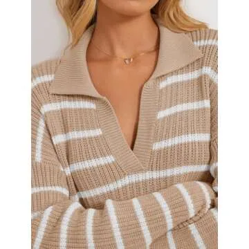 Shop MEROKEETY Striped Sweater Dress for Cozy Style