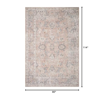 Loloi II Skye Collection Blush/Grey Area Rug 7'6" x 9'6"