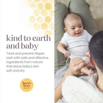 Burt's Bees Baby 100% Natural Origin Diaper Rash Ointment - 3 Ounces Tube