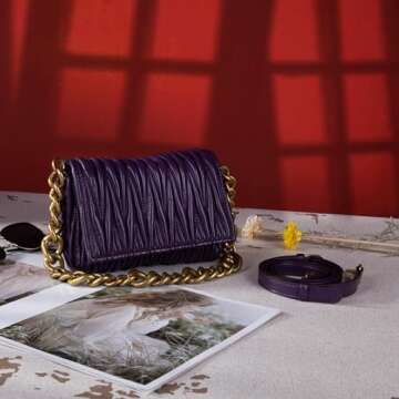 Montana West Quilted Evening Handbags for Women Crossbody Bags Trendy Small Purses and Top Handle Ha...