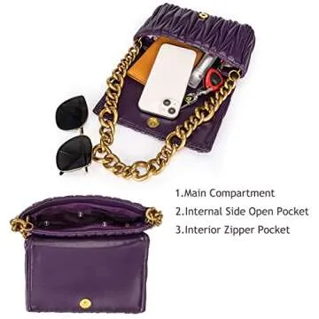 Montana West Quilted Evening Handbags for Women Crossbody Bags Trendy Small Purses and Top Handle Handbags MWC-060APP