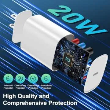 Phone 14 13 12 11 Fast Charger,10FT Long Fast Charging Lightning Cable with 20W USB C Charger Block for iPhone 14/14 Pro Max/13/13 Pro Max/12/12 Pro Max/11/11Pro/XS/Max/XR/X,iPad