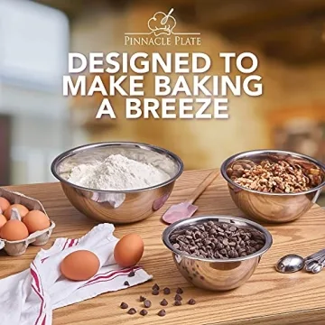 Pinnacle Plate Stainless Steel Mixing Bowls - Versatile Kitchen Set