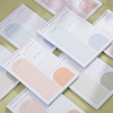 Stylish Daily Planner Notepad with 60 Pages and Cover