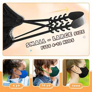 Kids KN95 Face Mask Disposable - 50 Pack KN95 Kid Masks Children Small Size Kids Breathable KN95 Mas...