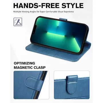 TUCCH iPhone 13 Pro Max Wallet Case RFID Blocking Shockproof