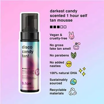 b.tan Dark Self Tanner Mousse – 1 Hour Express Tan