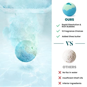 ZenBombs Bath Bombs - 12 Unique Fragrances for All Occasions