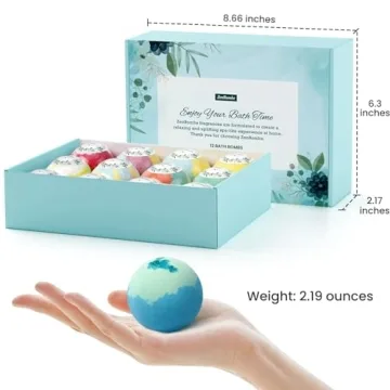 ZenBombs Bath Bombs - 12 Unique Fragrances for All Occasions