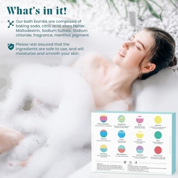 ZenBombs Bath Bombs - 12 Unique Fragrances for All Occasions