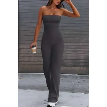 PRETTYGARDEN Women’s Flare Jumpsuit for Effortless Style