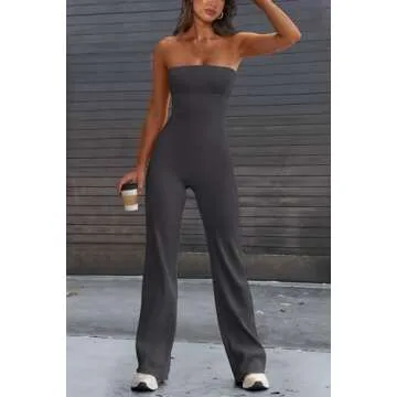 PRETTYGARDEN Women’s Flare Jumpsuit for Effortless Style