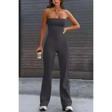 PRETTYGARDEN Women’s Flare Jumpsuit for Effortless Style