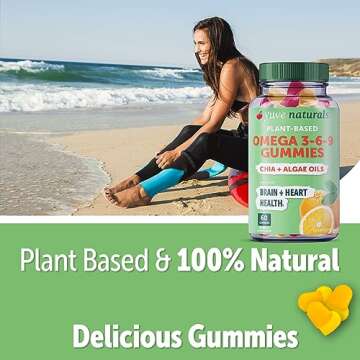 Yuve Vegan Omega 3-6-9 DHA Gummies - Plant-Based Health