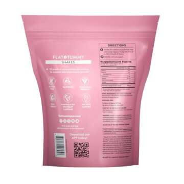 Flat Tummy Shakes - Vanilla, 20 Servings, EBT Eligible – Post GLP-1 Protein Supplement, High Prote...