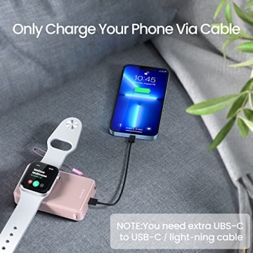 NEWDERY 4000mAh Apple Watch Portable Charger Fast Magnetic