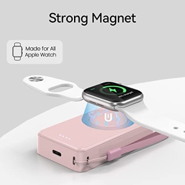 NEWDERY 4000mAh Apple Watch Portable Charger Fast Magnetic