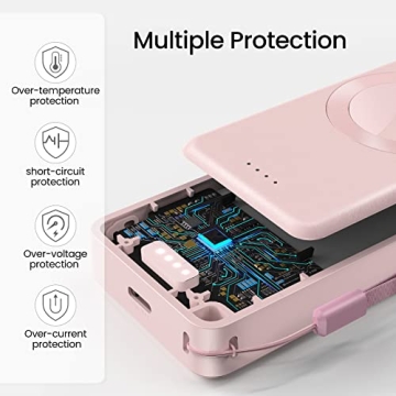 NEWDERY 4000mAh Apple Watch Portable Charger Fast Magnetic