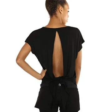 icyzone Open Back Workout Tops for Women - Stylish and Functional Activewear